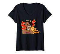 Donna Soldi, Potere, Rispetto, Regina Nera Divertimento melanina Sista Maglietta con Collo a V