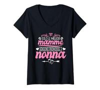 Donna Solo le migliori Mamme vengono promosse a Nonna regalo Maglietta con Collo a V