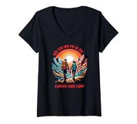 Donna Solo tu e me un EBC Everest Nepal Adventure Coppie Escursioni Maglietta con Collo a V