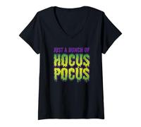 Donna Solo Un Mucchio di Hocus Pocus T-Good Witches Maglietta con Collo a V