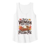 Donna Solo Una Donna Che AMA la Torta di Noci Pecan Autunno del Ringraziamento Canotta