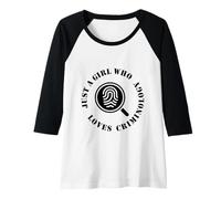 Donna Solo una ragazza che ama la criminologia Maglia con Maniche Raglan