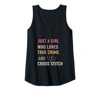 Donna Solo Una Ragazza Che AMA True Crime e Cross Stitch Canotta