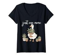 Donna Solo Un'Altra pianta, graziosa Oca con Cerniera per Piante d'appartamento Maglietta con Collo a V