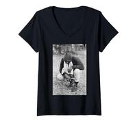 Donna Sonny Liston Allenamento per Muhammad Ali Champion Boxing Fight Maglietta con Collo a V