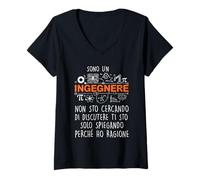 Donna Sono Un Ingegnere Non STO cercando di discutere Maglietta con Collo a V