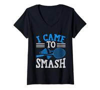 Donna Sono venuto a Smash Maglietta con Collo a V