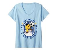 Donna Sooty Izzy Wizzy Let's Get Cheering Coppa del Mondo di Calcio Maglietta con Collo a V