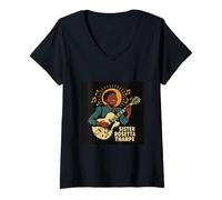 Donna Sorella Rosetta Tharpe Ritratto Maglietta con Collo a V