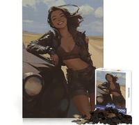 Donna sorridente nel deserto Puzzle da 1000 pezzi per adolescenti Puzzle Clear Logic Giocattolo Momento di pace Taglio perfetto Lista dei desideri di Babbo Natale (50x75cm)