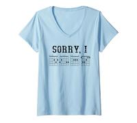 Donna Sorry I DGAF accordo di Chitarra Maglietta con Collo a V