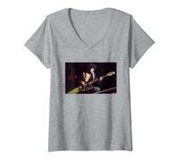 Donna Sottile Lizzy Live Phil Lynott 1976 di David Corio Maglietta con Collo a V
