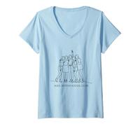 Donna Soul Sisters Social Club Giornata dell'amicizia BestFriend BFF Maglietta con Collo a V