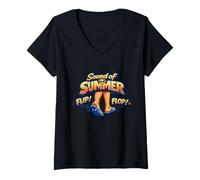 Donna Sound of Summer Maglietta con Collo a V