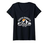 Donna South Dakota - Mount Rushmore State - Outdoors - Classic Maglietta con Collo a V