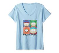 Donna South Park Box Group Maglietta con Collo a V