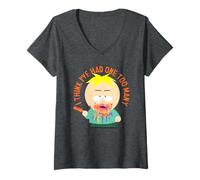 Donna South Park Butters I Think I've Had One Too Many Cartoon Maglietta con Collo a V