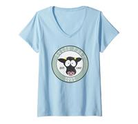 Donna South Park Cows 1997 Maglietta con Collo a V