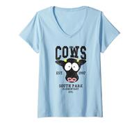 Donna South Park Cows Maglietta con Collo a V