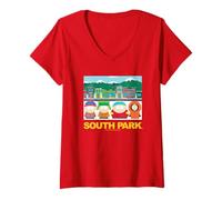 Donna South Park Group Town Maglietta con Collo a V