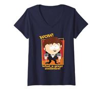 Donna South Park Jimmy What a Great Audience Funny Cartoon Maglietta con Collo a V