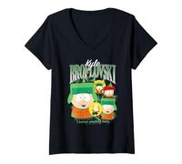 Donna South Park Kyle Bootleg Maglietta con Collo a V