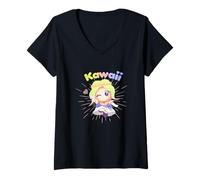 Donna South Park Princess Kenny Neon Rainbow Kawaii Maglietta con Collo a V