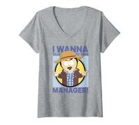 Donna South Park Randy I Wanna Talk to Your Manager Cartoon Maglietta con Collo a V