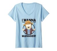 Donna South Park Talk to Your Manager Maglietta con Collo a V