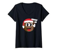 Donna South Park Xmas Mr Hankey Christmas Poo Howdy Classic Comic Maglietta con Collo a V