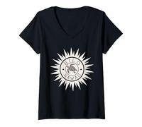 Donna Souvenir per surfisti immersioni subacquee a Hilo, Hawaii, tartaruga marina Maglietta con Collo a V