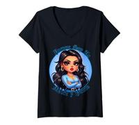 Donna Soy Tu Madre Y Punto La Mama Mas Cabrona Best Mom Maglietta con Collo a V