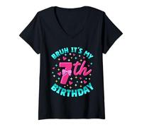 Donna Spa Birthdy Party Staff Bruh It´s Spa Festa di Compleanno Maglietta con Collo a V