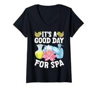 Donna Spa Day - È un buon giorno per la spa Maglietta con Collo a V