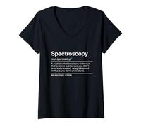 Donna Spettroscopia Definizione Spettrometro Maglietta con Collo a V