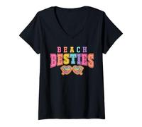 Donna Spiaggia Besties Maglietta con Collo a V