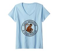 Donna Spider Monkey Amante Divertente Uomini Donne Ragazzi Ragazze Maglietta con Collo a V