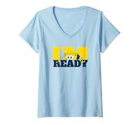 Donna Sponge Bob - I'm Ready Maglietta con Collo a V