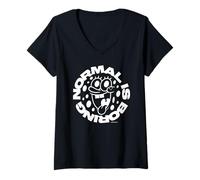 Donna Sponge Bob - Normal is boring Maglietta con Collo a V