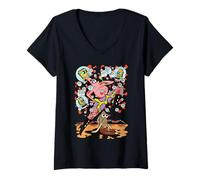 Donna Sponge Bob - The Patrick Star Show Maglietta con Collo a V