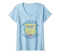 Donna Spongebob Load of Barnacles Maglietta con Collo a V