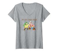 Donna Spongebob Squarepants Not My First Rodeo Maglietta con Collo a V