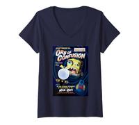 Donna Spongebob Squarepants Orb of Confusion Maglietta con Collo a V
