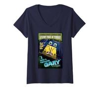 Donna Spongebob Squarepants Teenage Gary Maglietta con Collo a V