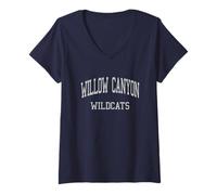 Donna Sport retrò della Willow Canyon High School HS Surprise AZ Maglietta con Collo a V