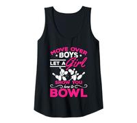 Donna Spostare sopra i Ragazzi Lasciare Che Una Ragazza Ti Mostri Come Ciotola Bowling Girl Canotta