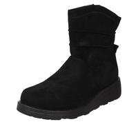 Donna Spot On Casual Larga Fit Zip Stivali Caviglia 'F5r1201'