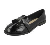 Donna Spot On Frange Scarpe Mocassino