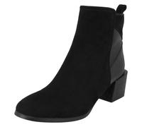 Donna Spot On Moda Blocco Stivaletti con Tacco F5R1113