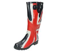 Donna Spot On Union Stampa Bandiera Stivali Wellington